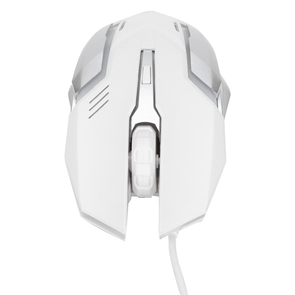Mouse cu Fir Port USB Gaming Birou Afaceri Luminos Optic Accesorii Computer Albe
