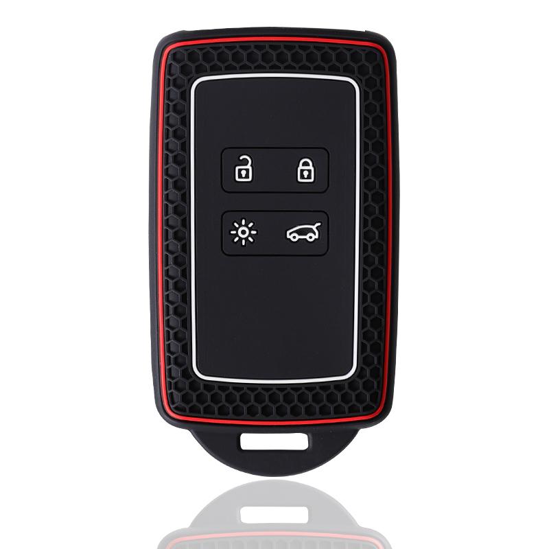 

New Silicone Car Key Case Cover Shell For Alpine A290 GTS A110 Espace Austral Duster Lodgy Spring Koleos Captur Kadjar чёрный