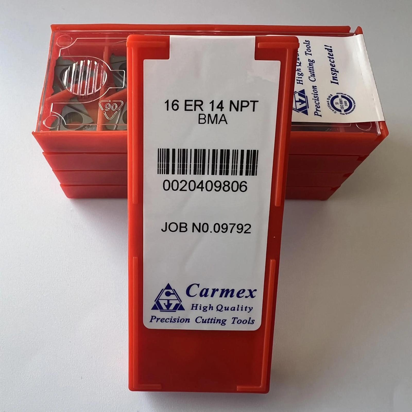 

Original / 16ER14NPT BMA / Industrial indexable Carbide Inserts 10 Pcs