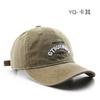 Hat Washed Alphabet Embroidered Cap Outdoor Travel Sunscreen Shade Baseball Cap