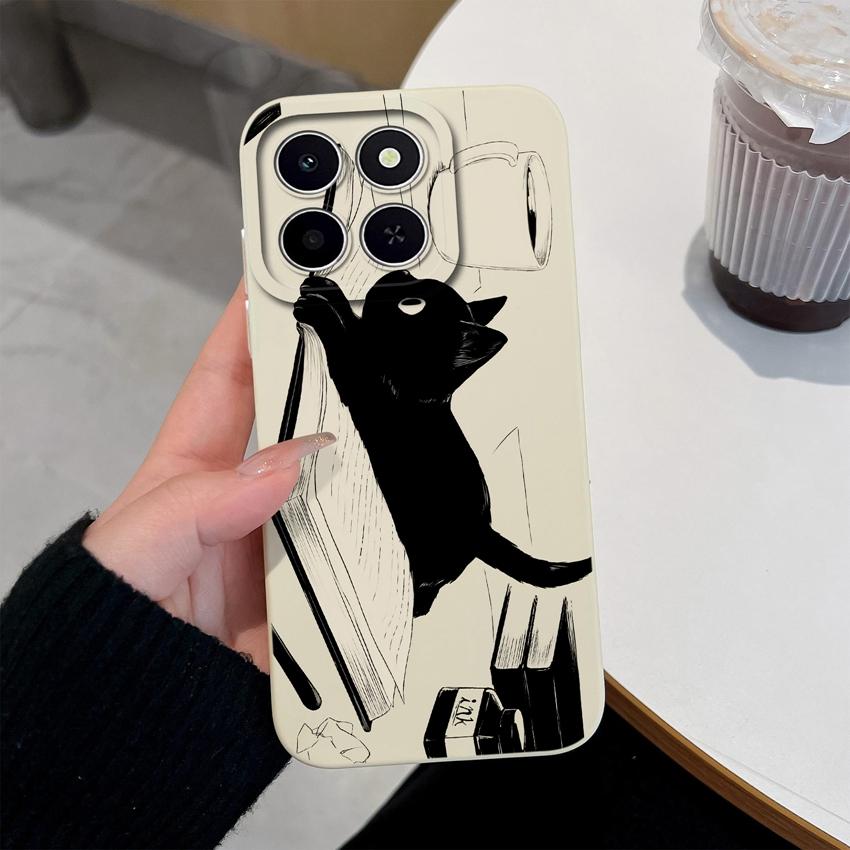 For Huawei Honor X6C X7C 400 Pro Lite Phone Case Pretty Pink Cloud Patterns Liquid Silicone Newly Upgrade Anti Drop Protective Covers For Huawei Shell