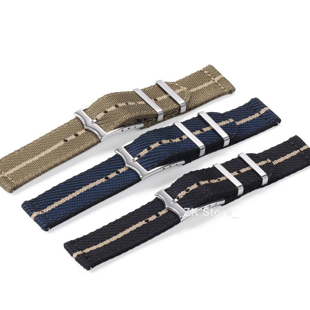 Nylon Uhrenarmband Schnellverschluss 20mm 22mm Armband für Militär Gewebtes Canvas Stoff Armband für Omega Ersatz Sportarmbänder