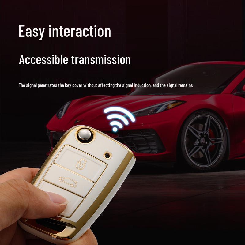 Volkswagen Key Case: Compatible with Sagitar, Tiguan, Bora, POLO, Lamando, Passat, Lavida, Tayron X.