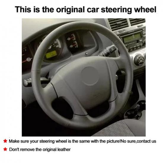 Hand Sewing Car Steering Wheel Cover For Kia Sportage 2 2005- 2008 2009 2010