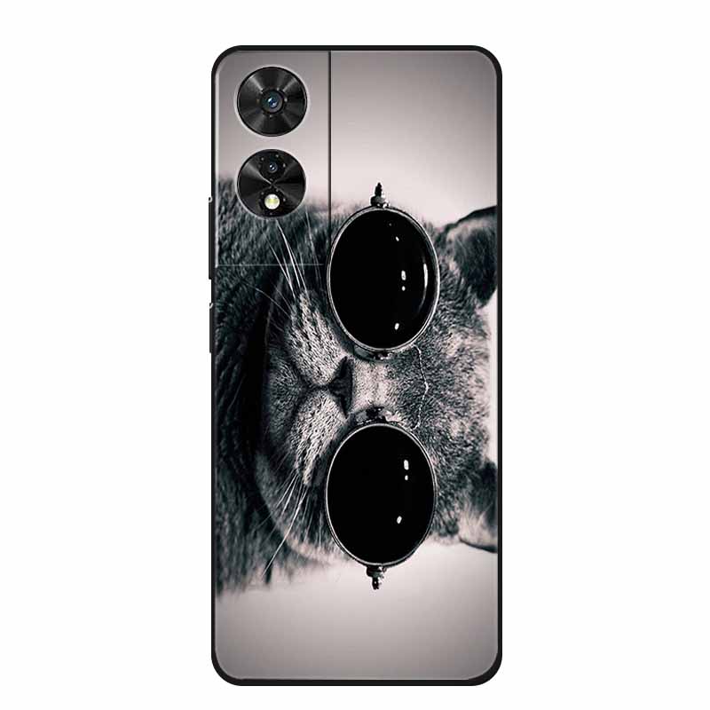 For TCL 505 502 Case Animals TPU Soft Silicone Phone Cases Cover for TCL505 TCL502 Colorful Protector Shockproof Cool Wolf Capa