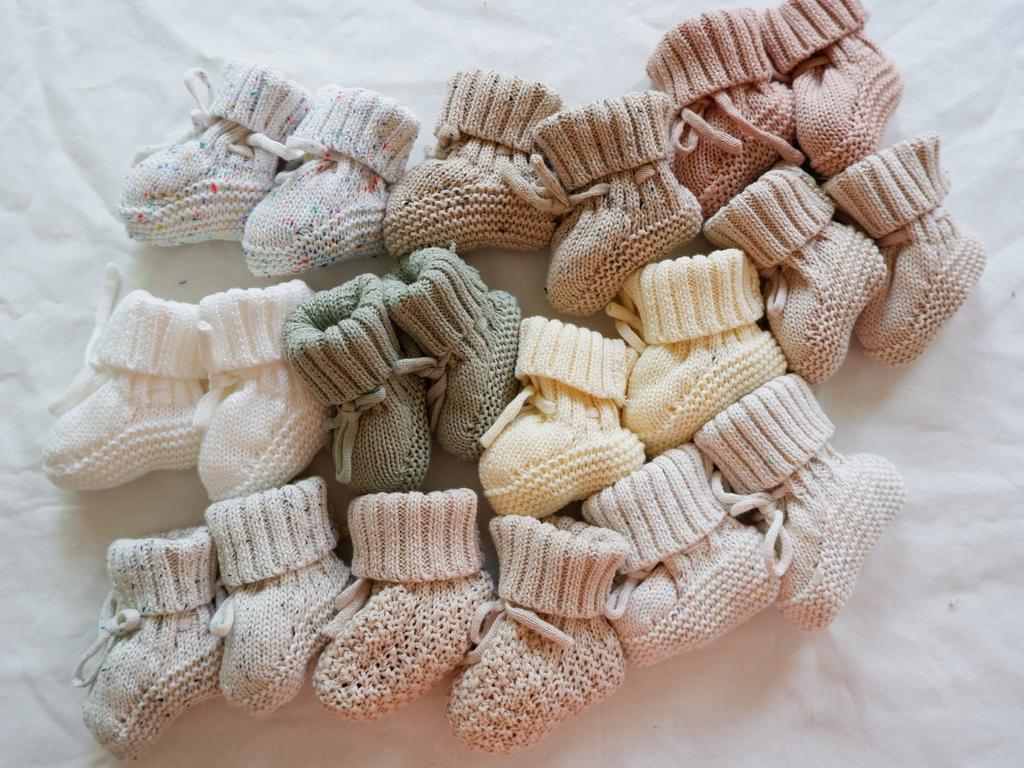 Birthday Footwear for Toddler Girls Baby Booties Sock Shoes Hand Knitting Crochet Boy and Girl Cozy Shoes for 0 To 12 Months