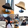 Beige Versatile Korean Style Fisherman Hat Trendy Wide Brim Sunshade Summer Hat For Women