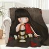 Cartoon Santoro Gorjuss Throw Lightweight 240g Flannel Blanket Soft Skin-friendly for Summer Cooling