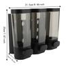 No Drill Shower Soap Dispenser 300ml Container 3 Chamber Dispenser  For Hotel