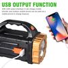 Multifunctional Portable Light Power Bank High Power LED Flashlight USB Rechargeable 1500mAh 8 Lighting Modes Powerful Spotlight