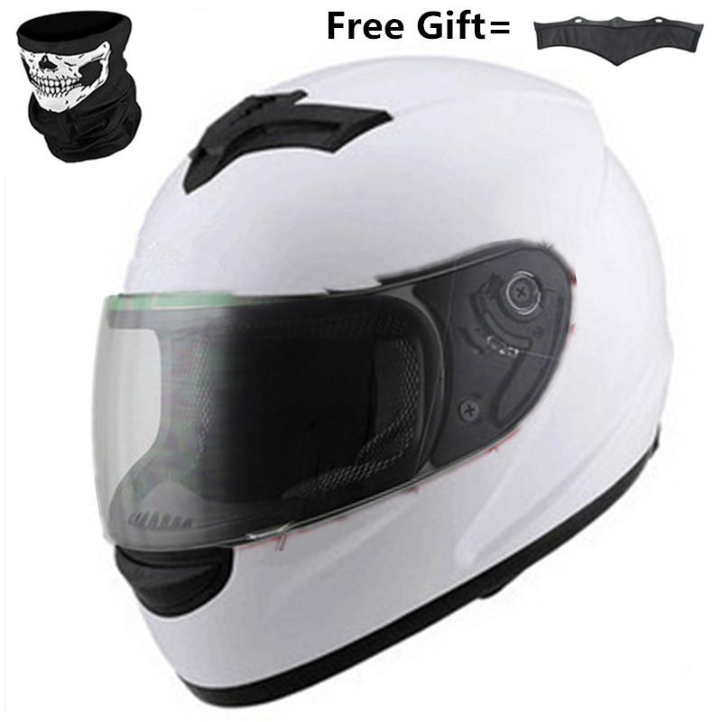 Fashion Full Face Motorcycle Helmet for Men & Women DOT Approved Top Quality CE Certified with Removed Neck Warmer