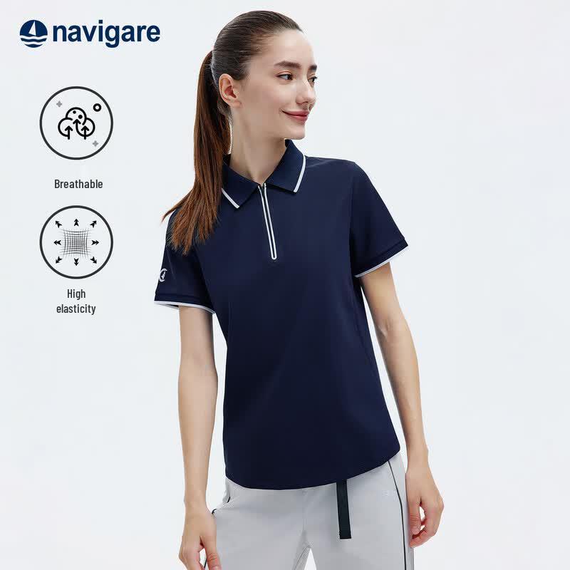 Navigare Women's Sailboat Polo T-Shirt