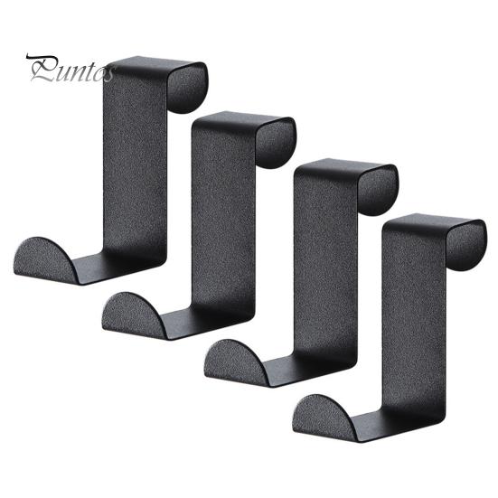4Pcs Door Back Hooks Rustproof Anti-deform Strong Load-Bearing Coat Towel Organizer Cabinet Hanger Hooks