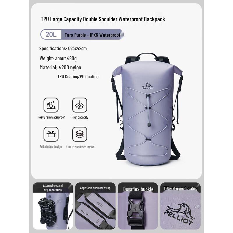 Pelliot TPU Outdoor Waterproof Backpack 20L