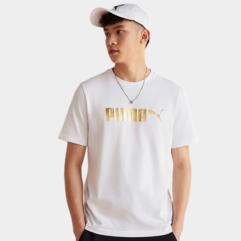 Puma Ess Crew Neck Pullover Knit Short Sleeve T-Shirt Unisex Tops 695663-02