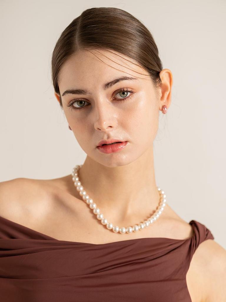 Cerabonito [40.5Cm] One-Touch Magnetic Pearl Necklace (10Mm)
