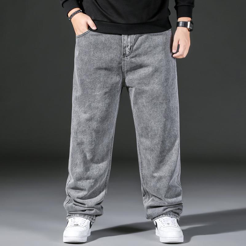 Wide-leg trousers Straight-leg jeans for men Loose-fit wide-leg trousers Straight-leg jeans in plus sizes