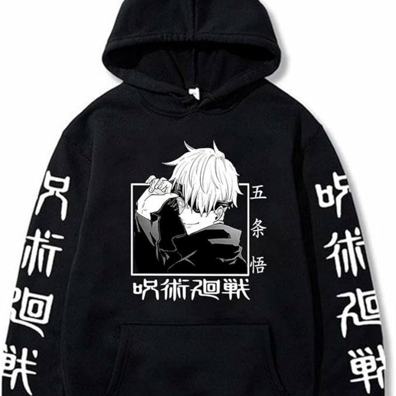 ACEFAST INC Cool Satoru Gojo Itadori Yuji Nobara Unisex Oberteile Harajuku Anime Unisex Hoodie Pullover00 Herbst- und Winterbekleidung