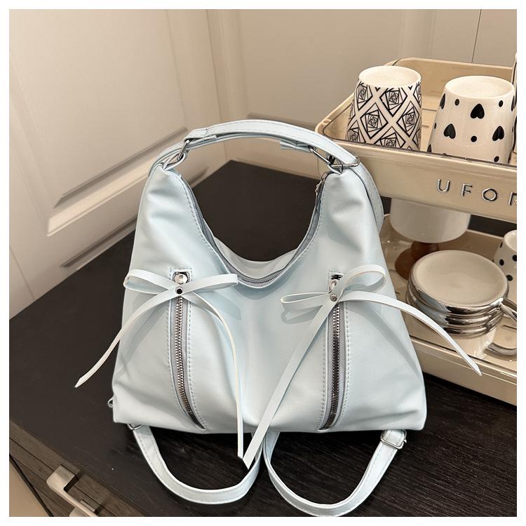 Korean Fashion Bow Tote: Spacious, Stylish & Versatile Ladies' Backpack for Spring 2025