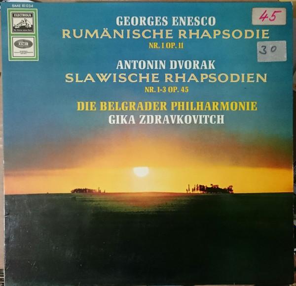 

LP Record GEORGES ENESCO ANTONIN DVOAK GIK Rumanische Rhapsodie Nr.1 Adur Op. SME81034 ELECTROLA Germany Classical Used