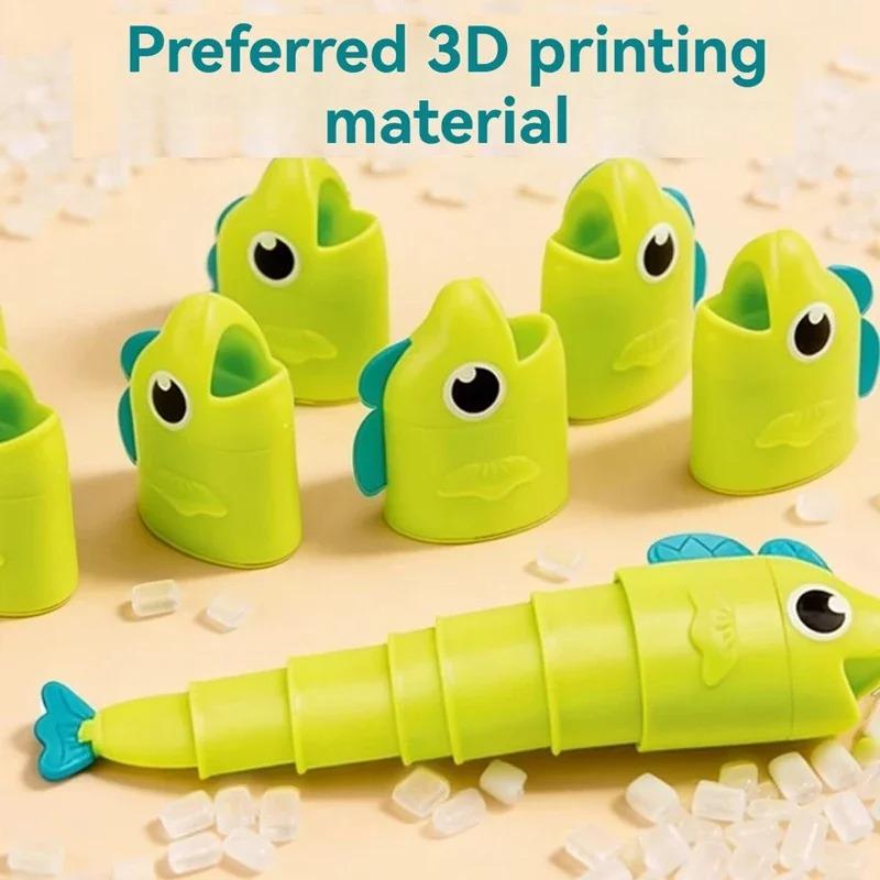 3D-Printed Cartoon Retractable Fishing Set with Hook,Fishing Toy SetFun Parent-Child Interactive Educational Board Game for Kids