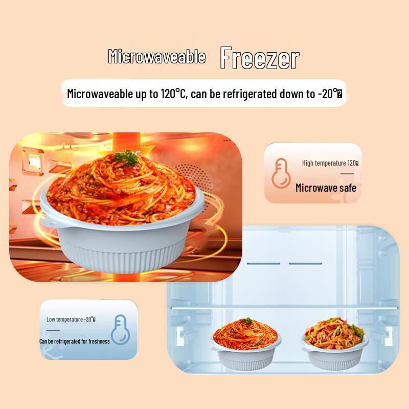 Eco-Friendly Corn Starch Round Takeaway Bowls