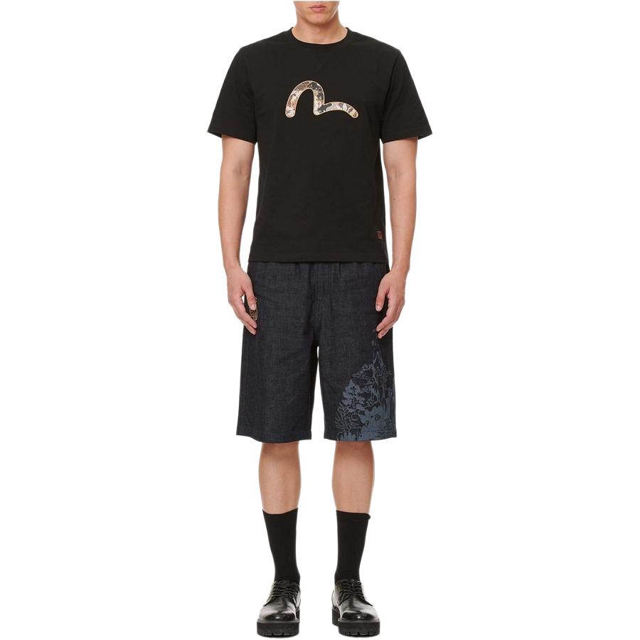 Evisu T-Shirts Men's Crew Neck Moderate Straight Fit 2ESHTM1TS505XX