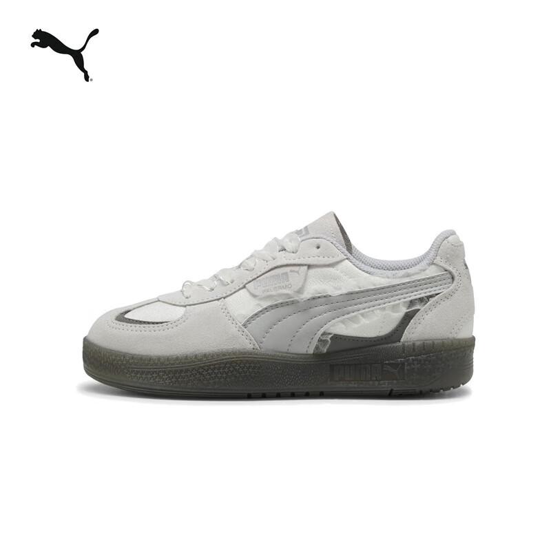 Puma Women's Palermo Retro Silver-Grey Platform Sneakers