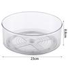 Transparent Round Plastic Turntable Storage Box Kitchen Desktop Food Seasoning Storage Container