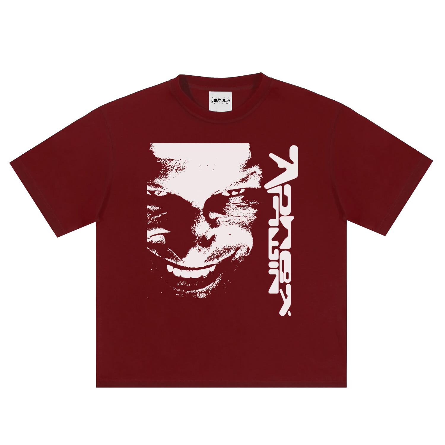 

Харадзюку Оверсайз Уличная Одежда Мужская Футболка Aphex Twin Лицо Графический Принт Топы Хлопок Хип-Хоп Короткий Рукав Одежда Готика Y2K Футболки S