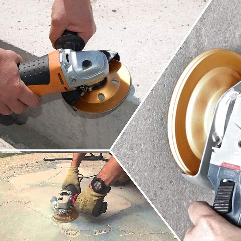 4 Inch Concrete Turbo Diamond Grinding Cup Wheel 12 Segs Heavy Duty Angle Grinder Wheels For Angle Grinder