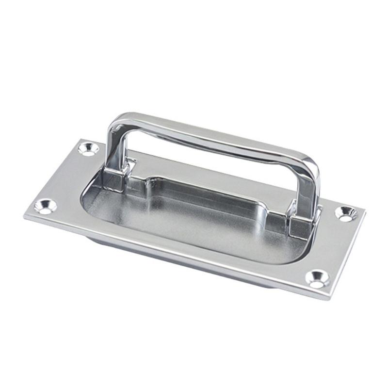 

Hide Rectangular Pull Handle Sturdy Zinc Alloy Materials Portable Accessory for Cabinets and Drawers Easy Installion S