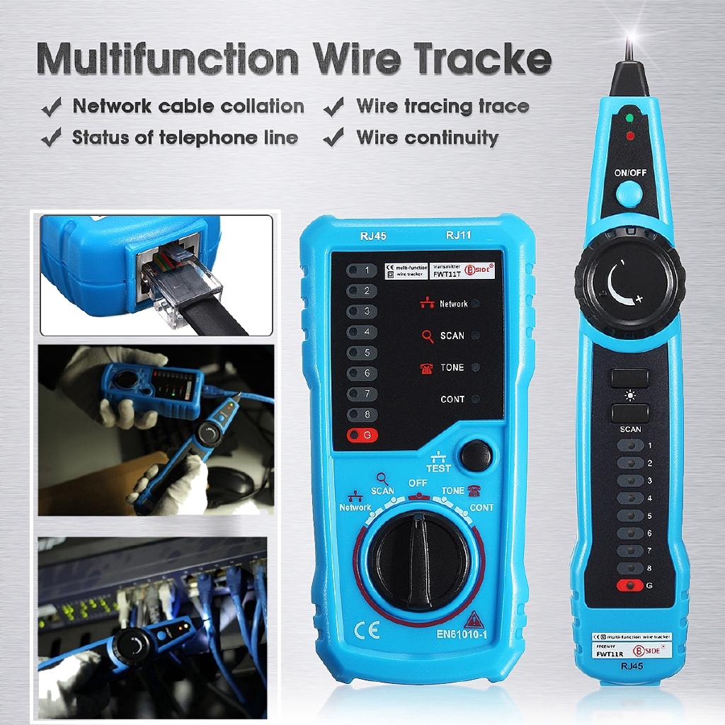 IP40 RJ45 Network Trace LAN Ethernet Phone Telephone Cable Tester Wire Tracker RJ45 RJ11 Finder