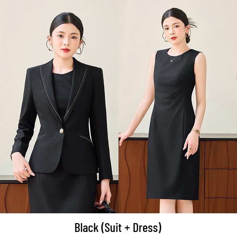 2025 Women's Spring Autumn Suit Dress Set: Elegant Workwear for Commuting and Formal Occasions