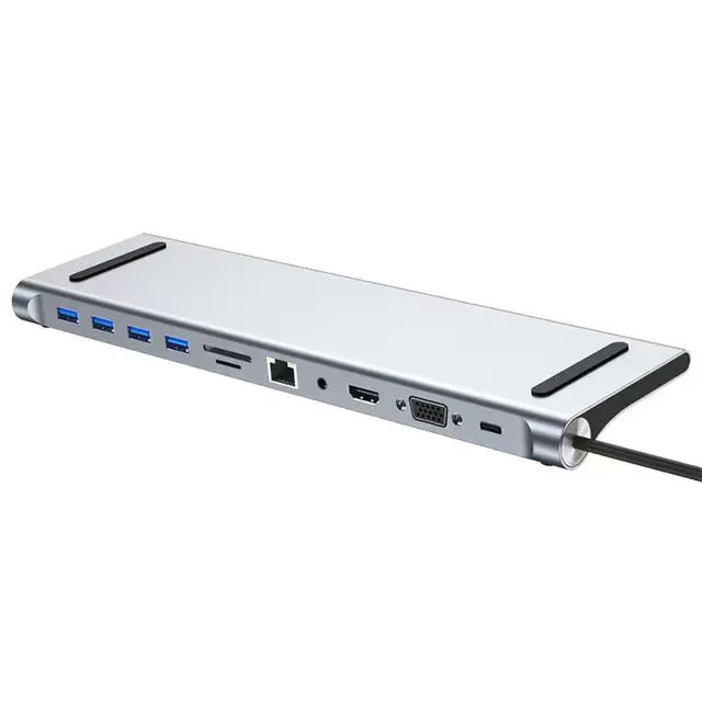 11-in-1 Multi-Function USB C Hub Type C Protocol Compatible for Laptop Use