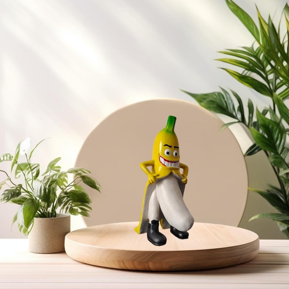 Kreatywne, ekscentryczne figurki bananów z żywicy, ekscentryczne dekoracje stołu ze złowrogimi uśmiechami, dekoracje do salonu i sypialni
