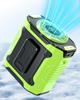 Portable Waist Fan Rechargeable Mini Hanging Neck Fan Wearable Belt Shirt Body Fan Outdoor Working Waist Clip Fan With LED Light