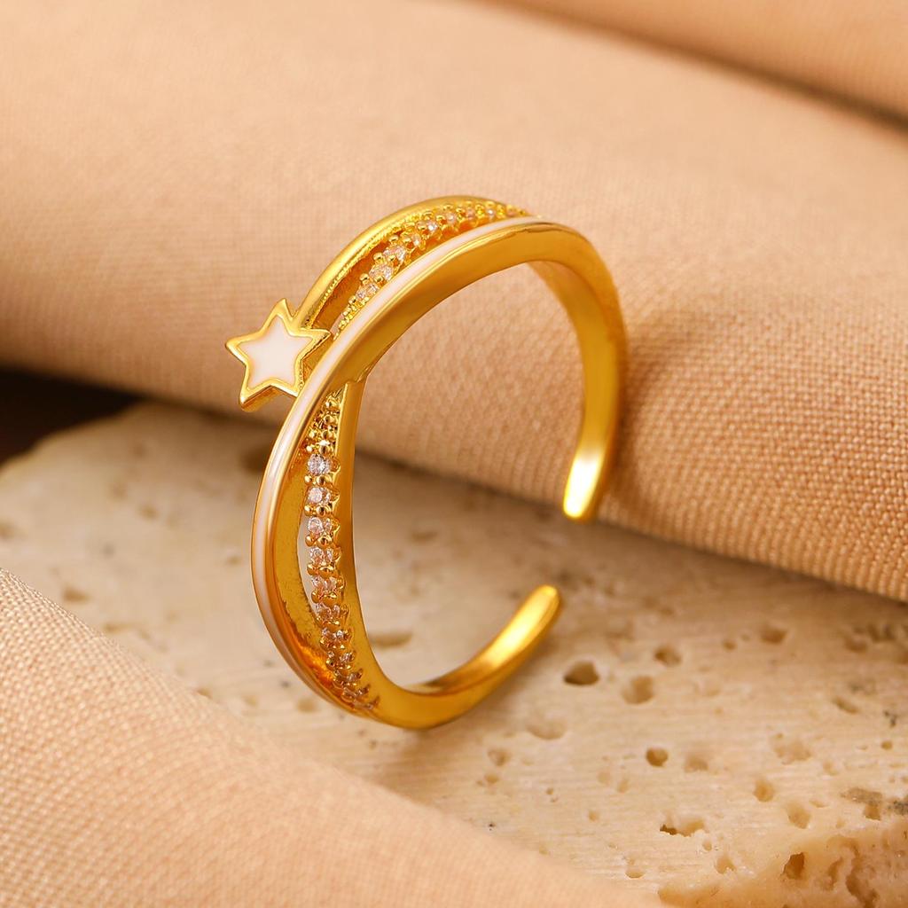 High-End Cross-Border Fashion Bow Ring for Women - European & American Style Open Index Finger Accessory