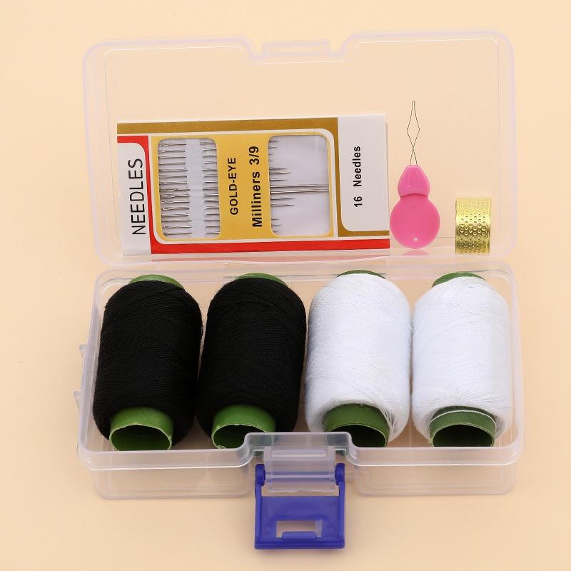 Sewing Box, Household Sewing Needle and Thread Set, Dormitory Convenient Sewing Bag, Portable Transparent Sewing Box