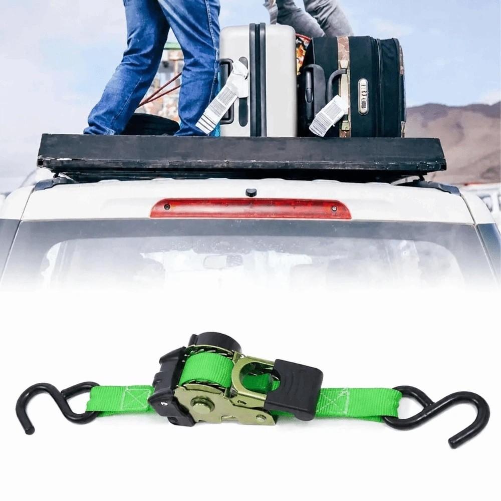 Sturdy Webbing Retractable Ratchet Tie Down Straps Self Retracting Straps Motorcycle Luggage