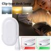 1-2Pcs Portable LED Book Lights USB Rechargeable Eye Protection Night Light Mini 360°Clip- Desk Reading Lamp Travel Bedroom