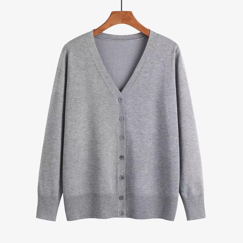 Women S Long Sleeve V Neck Cardigan Sweater Casual Style
