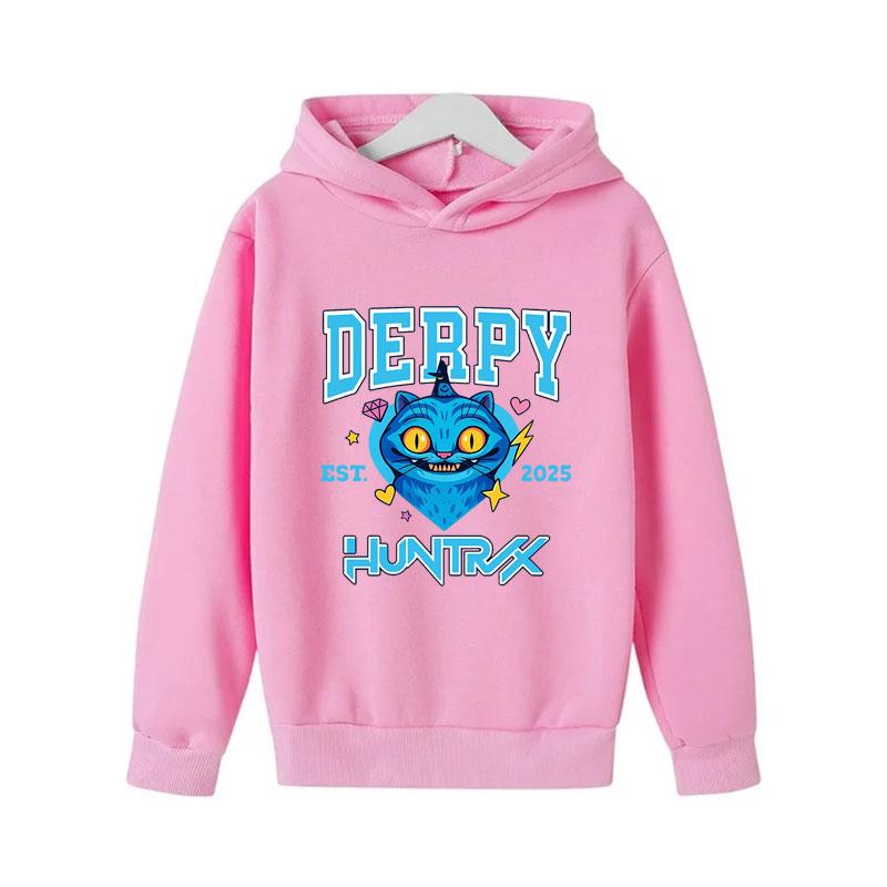 KPop Demon Hunters Huntrix Boys Hoodies Girl Fashion Hoodie Children Casual Pullovers Sweaters Long Sleeves Kids Autumn Clothes