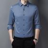 New Long-sleeved Shirt Male Middle-aged Business Slim Non-iron Professional Workwear Japanese Solid Colour Men's White Shirt