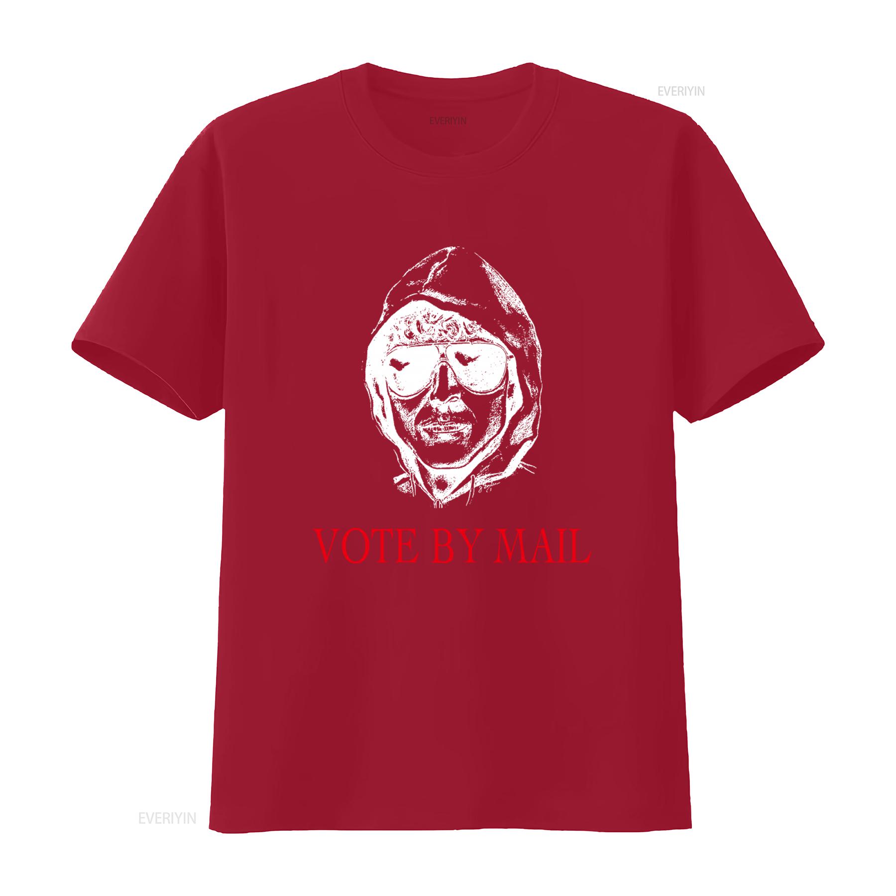 

Unabomber Vote By Mail T Shirt Unique Design for Election Season vintage Washed graphic Stretched Versatile homme S