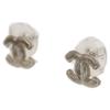 Chanel 12A Silber CC Logos Ohrring Ohrring SilberGebraucht