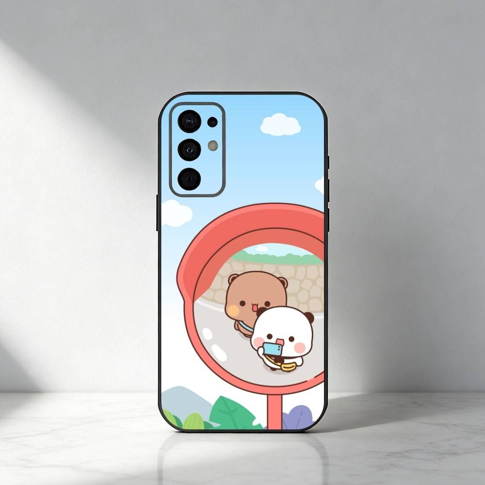 Cute BuBu D-DuDu Phone Case For Samsung S25,S24,S21,S22,S23,S30,Ultra,S20,Plus,Fe,Note,5G Black Cover