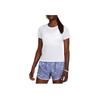 Under Armour Solid Color Brand Logo Round Neck Casual Pullover Short Sleeve T-Shirt Women T-Shirt White 1382434-100