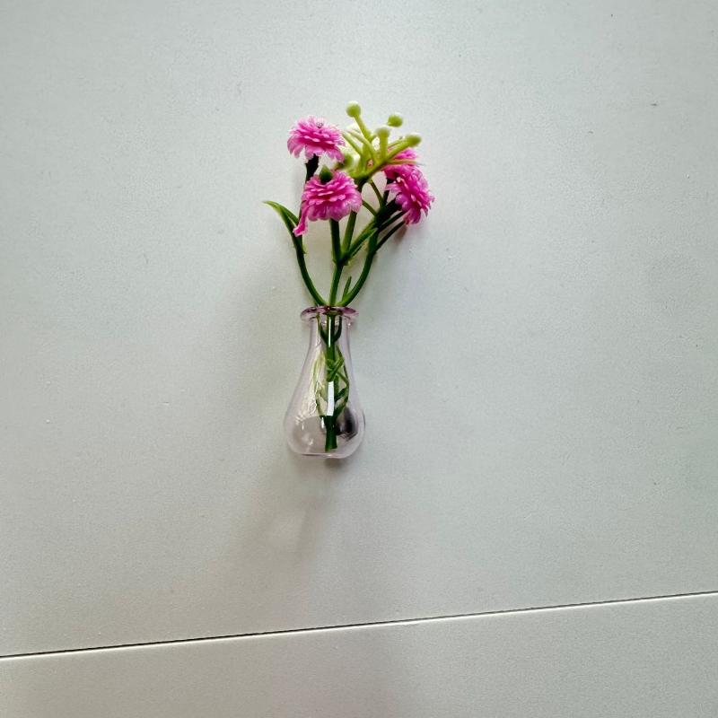 Mini Glass Bottle Flower Vase Fridge Magnets Big Small Sizes For Home Kitchen Diy Decoration Ornaments