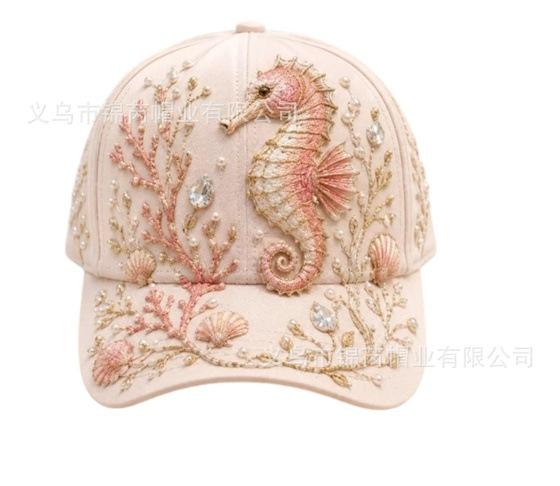 Fashion hot-selling marine baseball cap 1D digital printing marine animal baseball cap to picture free design 1D print